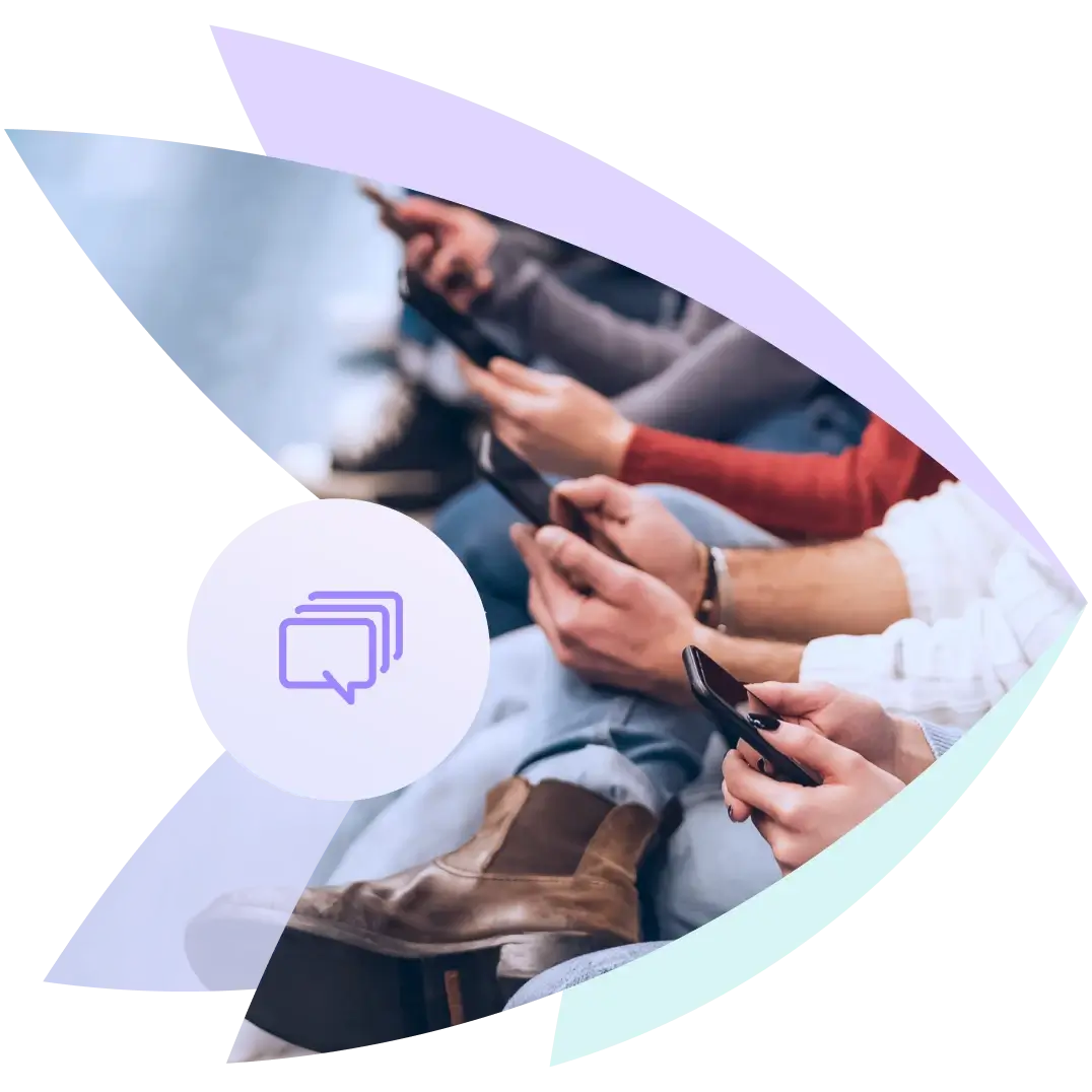 Personnes recevant sur leur t&eacute;l&eacute;phone un SMS envoy&eacute; en masse