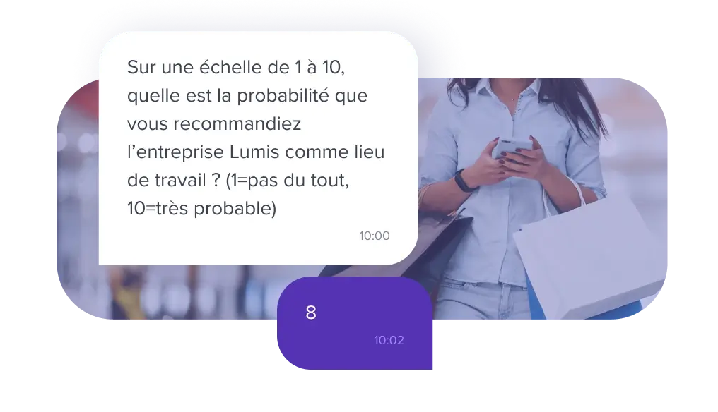 Envoi sondage de mesure de la satisfaction client