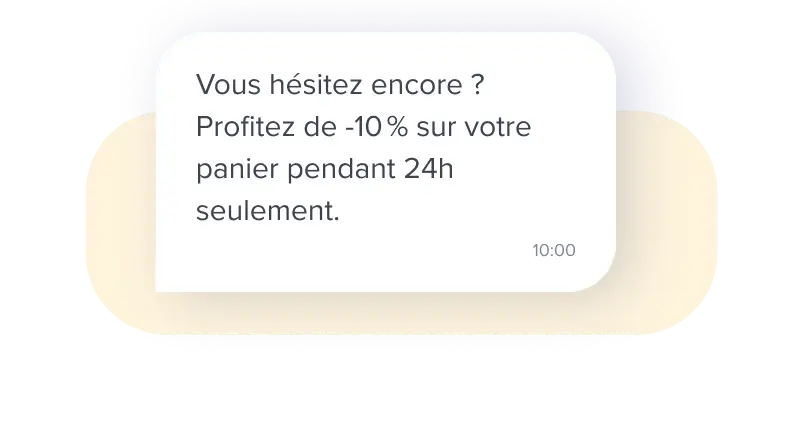 Exemple de sms par mail secteur retail