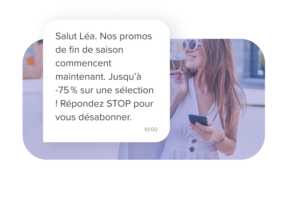 Exemple de campagne SMS marketing personnalisée