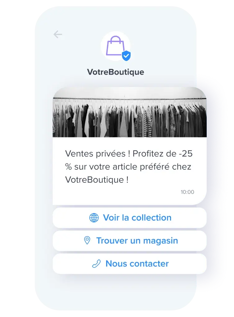 Exemple de communication mobile marketing