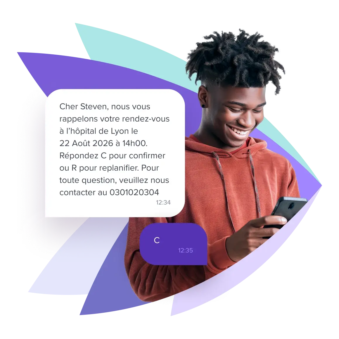 Exemple rappel de rendez-vous par SMS