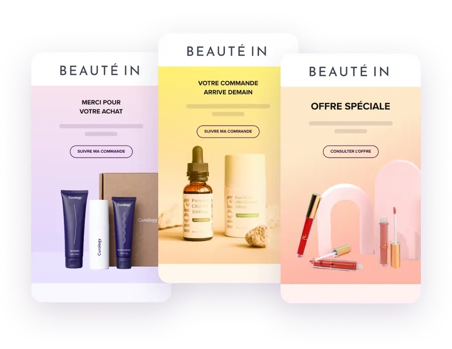 Exemples de 3 mails professionnels