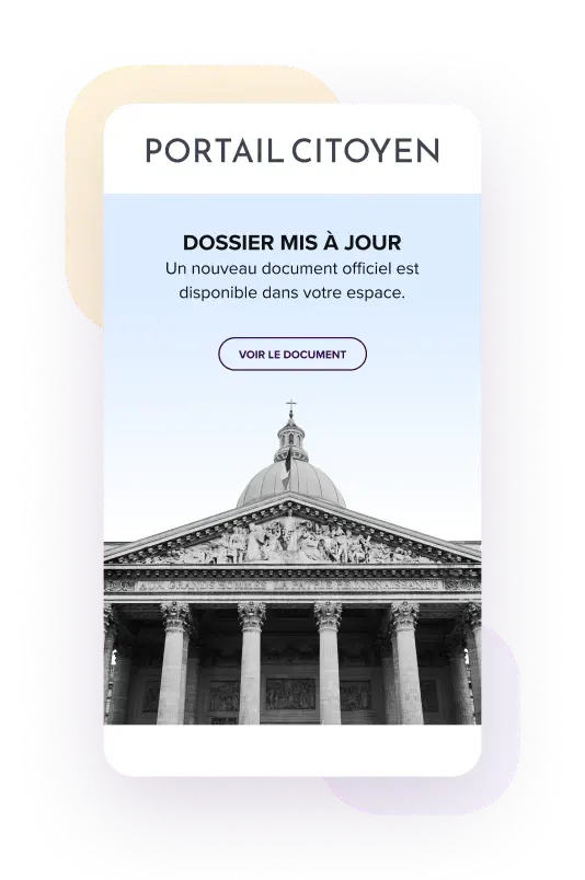 Exemple email notifications officielles