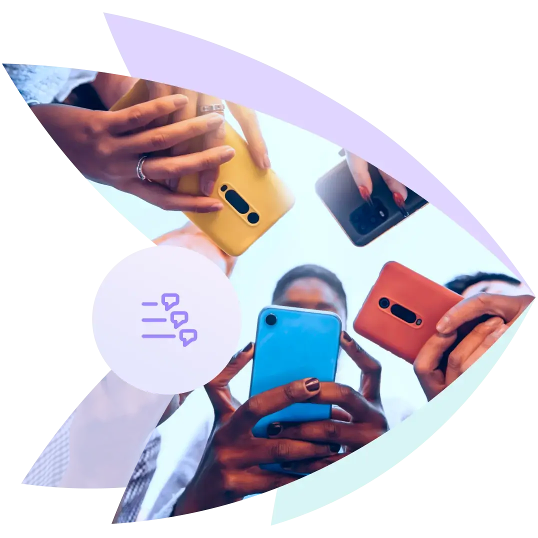 Personnes recevant un envoi de SMS group&eacute;