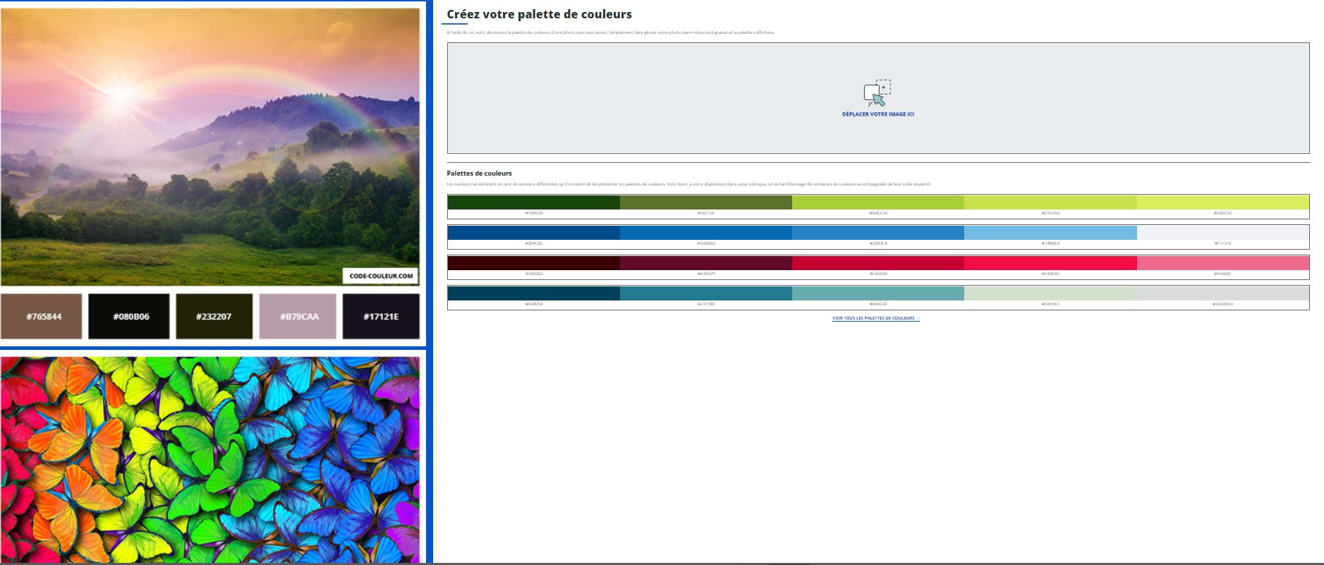 site code couleur